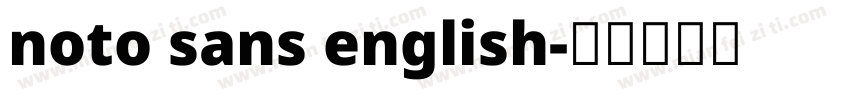noto sans english字体转换